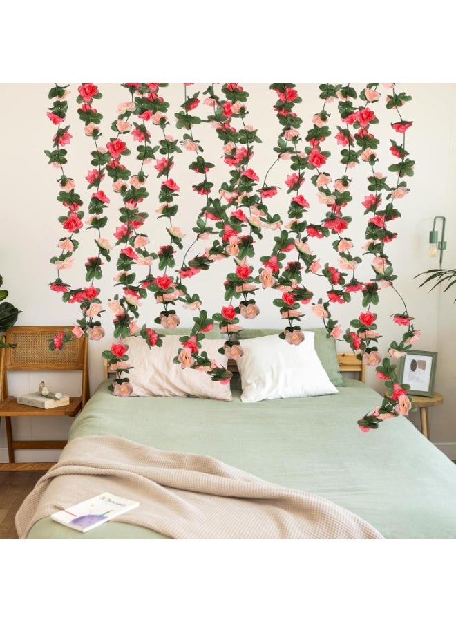 اسرلي وايت زينة حفلات من أغصان الورد الاصطناعية، زينة منزلية من أكاليل الورد الاصطناعية - Image 5